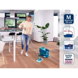 Set lave sol avec seau essoreur a roulettes Leifheit Clean Twist Ergo 52121, ...