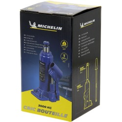 Cric hydraulique bouteille 3 tonnes hauteur levage 195mm a 385mm - MICHELIN -...
