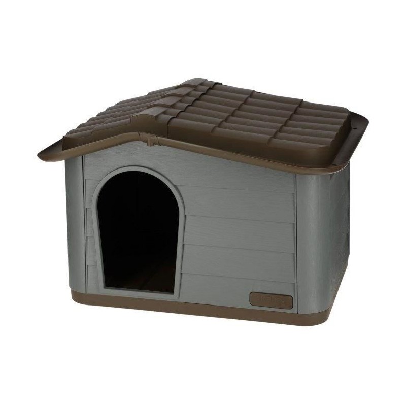 KERBL Niche extérieure en plastique pour chats ou chien Taille M -  75 x 59 x...