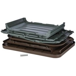 KERBL Niche extérieure en plastique pour chats ou chien Taille M -  75 x 59 x...