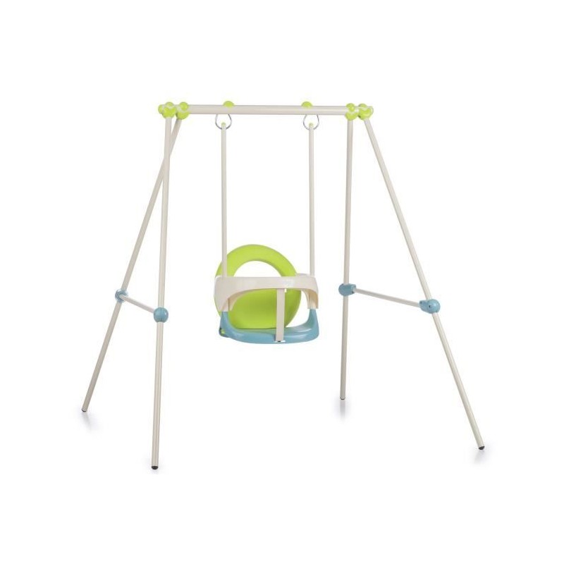 SMOBY Portique métal 1er âge Baby Swing - Hauteur 120 cm - Arceau de sécurité