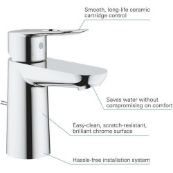 Mitigeur de lavabo monocommande Bauloop taille S - GROHE - 23335000