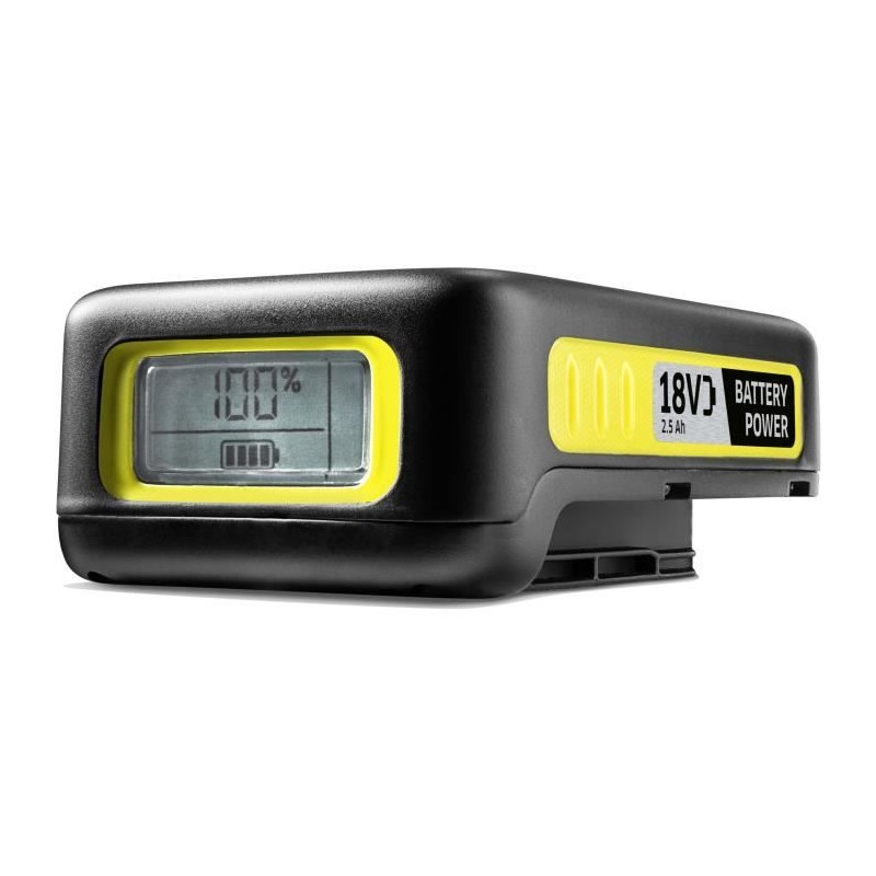 Batterie Power KARCHER 18V / 2.5 Ah - Lithium Ion - Ecran LCD - Grips antidér...