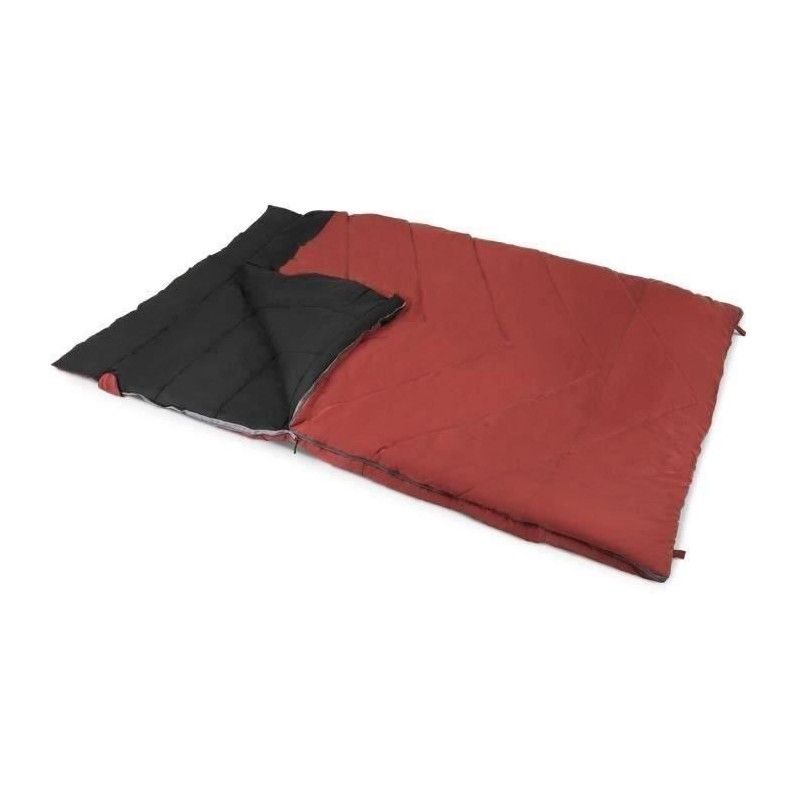 Sac de couchage - KAMPA - Lucerne 8 - 2 personnes - 2,25 m x 1,5 m - Rouge