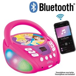 LECTEUR CD Bluetooth Disney Princess - Effets Lumineux - LEXIBOOK