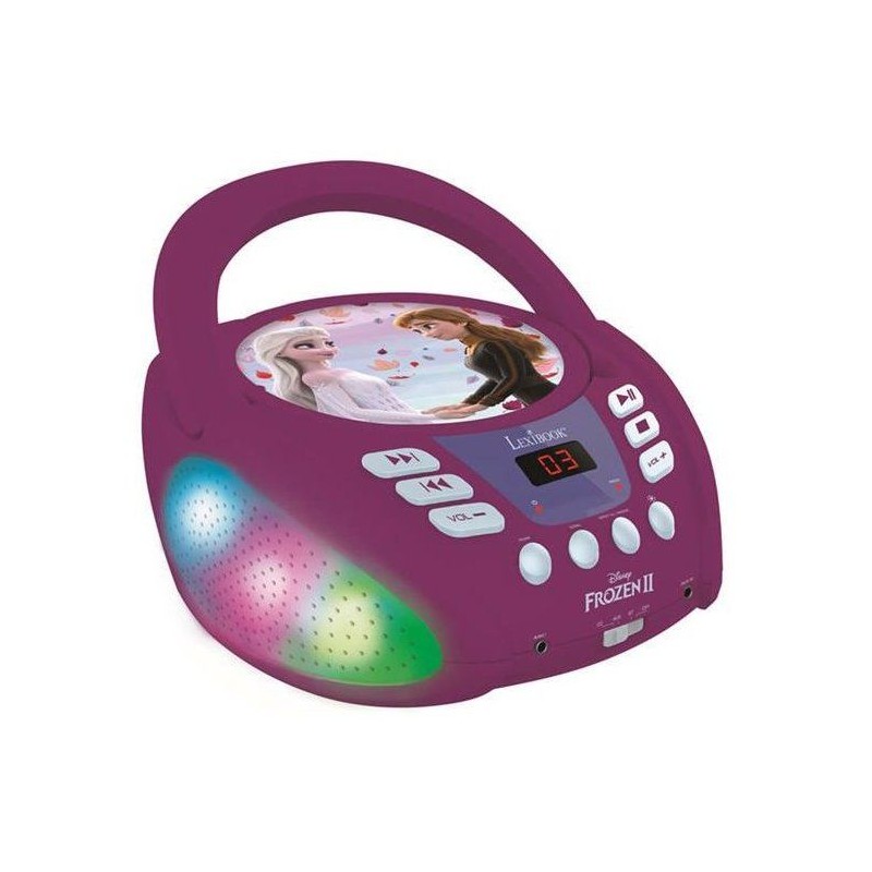 Lecteur CD Bluetooth La Reine des Neiges avec Effets Lumineux - LEXIBOOK - Tr...