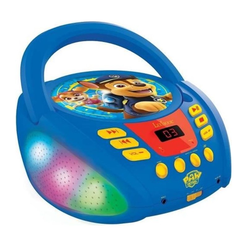 Lecteur CD Bluetooth La Pat' Patrouille avec Effets Lumineux