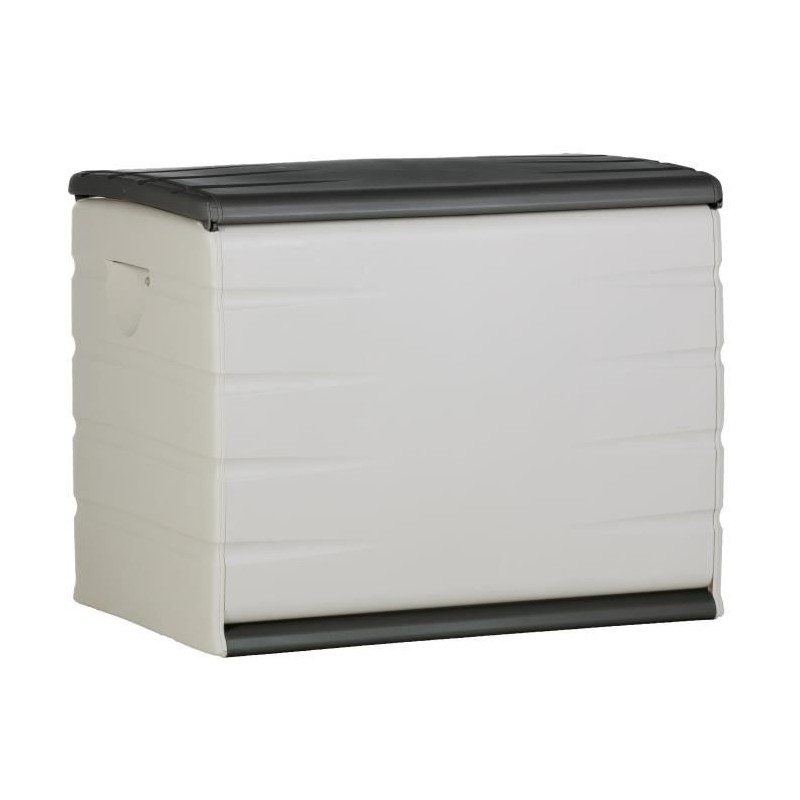 Coffre de rangement PLASTIKEN 260L - Intérieur/Extérieur Fonctionnel et Esthé...