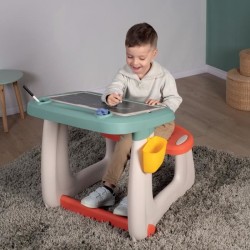 Bureau Petit Ecolier - Smoby - 80 Accessoires Inclus - Vert - 63 X 69 X 58 - ...