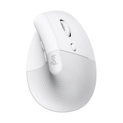 Souris - Sans Fil - Logitech - Lift Ergonomique Verticale - Blanc - Droitier