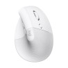 Souris - Sans Fil - Logitech - Lift Ergonomique Verticale - Blanc - Droitier
