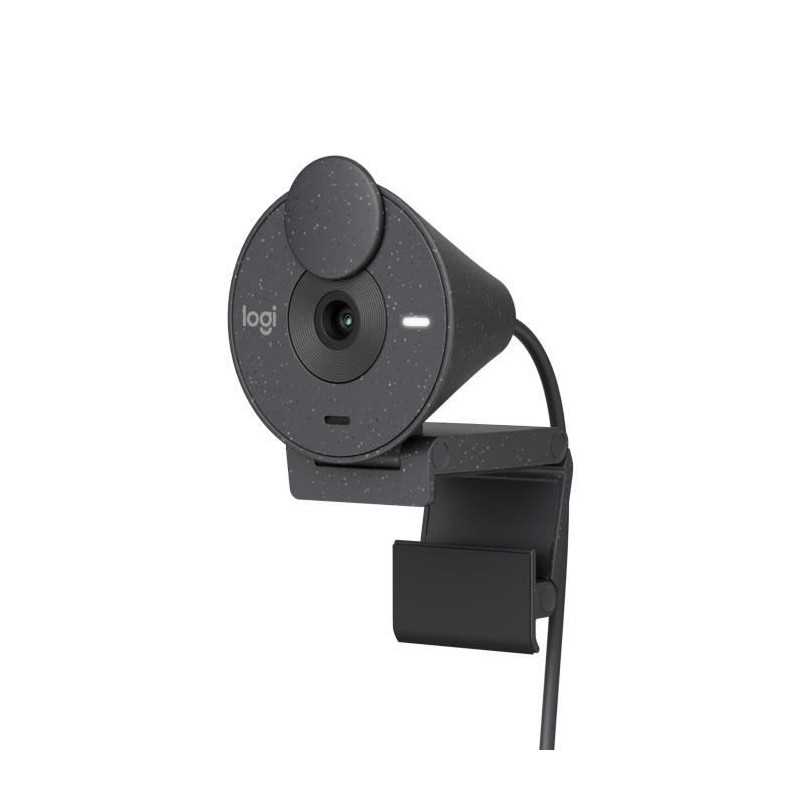 Webcam - Full HD 1080p - Logitech - Brio 300 - Microphone intégré - Graphite