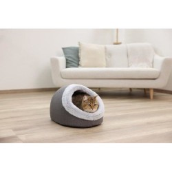 KERBL - Igloo pour chats - JANA - 41 x 50 x 34 cm - Gris