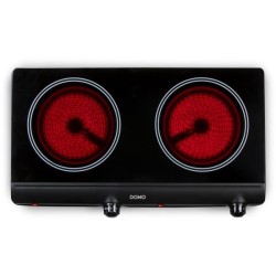 Plaque de cuisson - DOMO - 2 feux - 50,2 x 29,4 x 6,7 cm - DO339KP