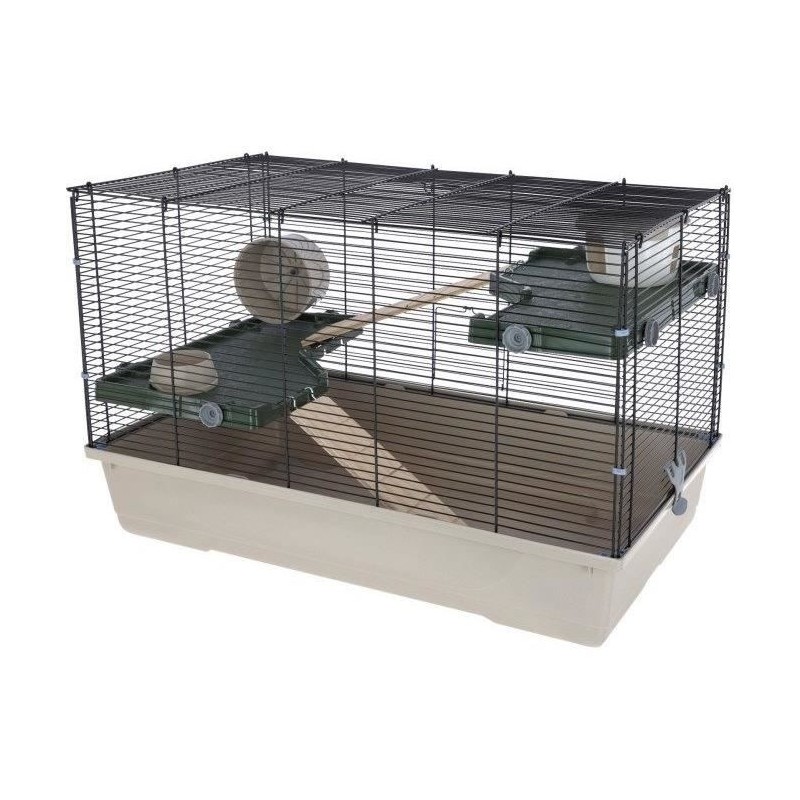 Cage 3 étages pour petits rongeurs 80*45*53 cm -  FLAT NATURE - KERBL