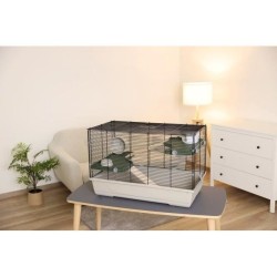 Cage 3 étages pour petits rongeurs 80*45*53 cm -  FLAT NATURE - KERBL