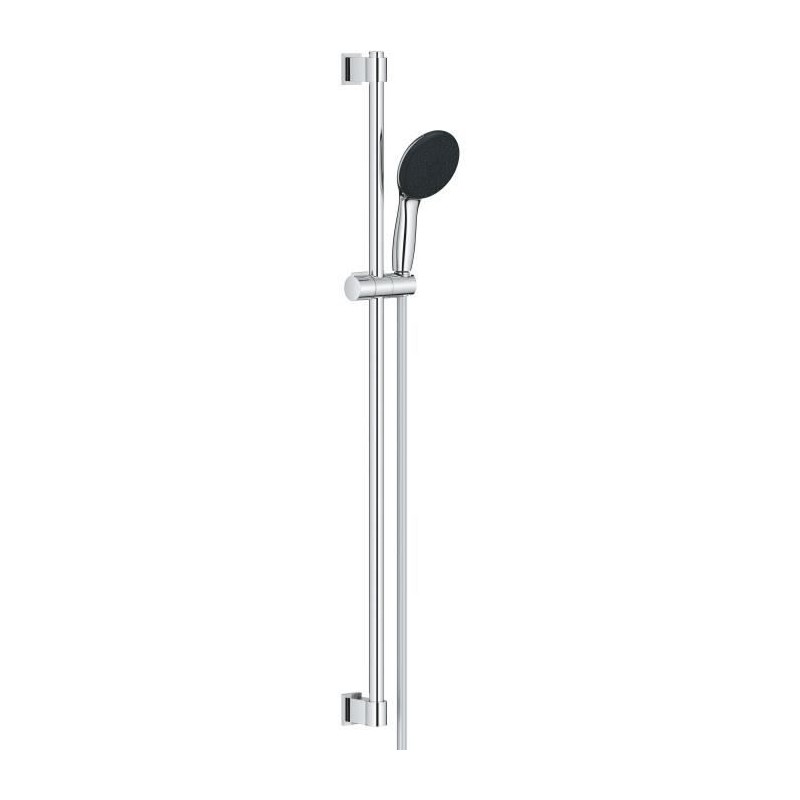 Ensemble de douche avec pommeau 3 jets, barre 90cm et flexible - GROHE Vitali...