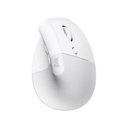 Souris - Sans Fil - Logitech - Lift Ergonomique Verticale - Blanc - Droitier ...