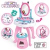 Smoby - Gabby et la Maison Magique - Coiffeuse enfant 2 en 1 - Tabouret inclu...