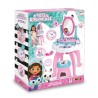 Smoby - Gabby et la Maison Magique - Coiffeuse enfant 2 en 1 - Tabouret inclu...