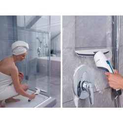 Aspirateur a vitres et salle de bains Leifheit Nemo 51035, lave vitres électr...