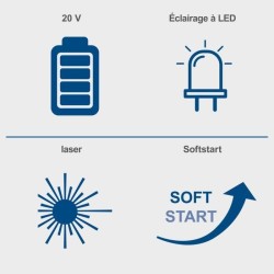 Scie circulaire sans fil C-HCS165-X - lame 165mm coupe max 53mm a 90° - SCHEP...