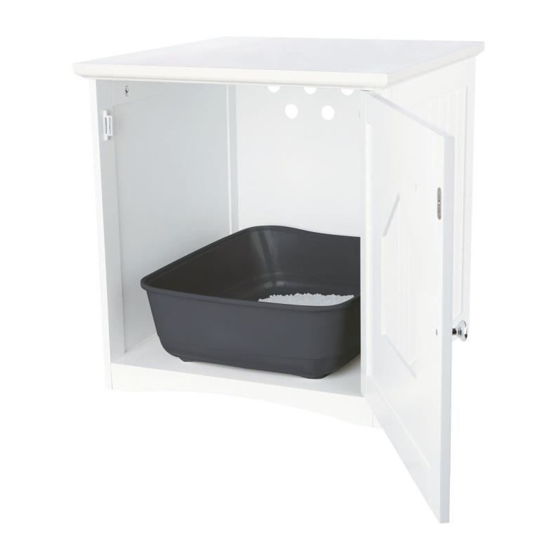 Cabine de toilette - TRIXIE - 49 x 51 x 51 cm - Blanc