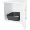 Cabine de toilette - TRIXIE - 49 x 51 x 51 cm - Blanc