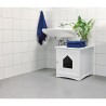 Cabine de toilette - TRIXIE - 49 x 51 x 51 cm - Blanc