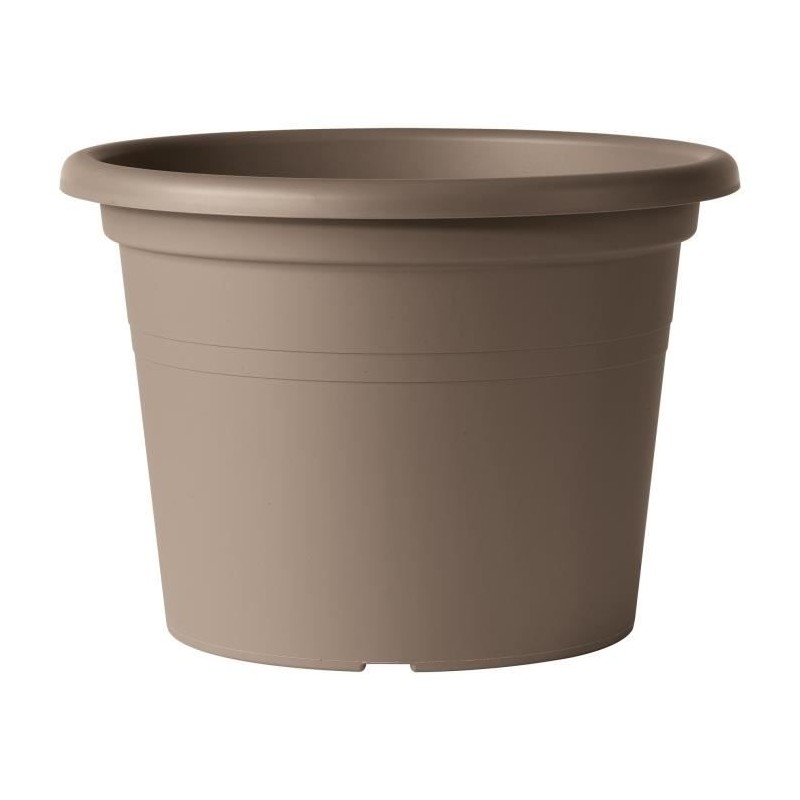 DEROMA Pot de fleurs rond Day R camel - 60 x H41,8 cm - Coloris taupe