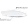 Abattant WC - GROHE - Bau Ceramic - Duroplast - Blanc alpin - SoftClose