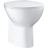 Abattant WC - GROHE - Bau Ceramic - Duroplast - Blanc alpin - SoftClose
