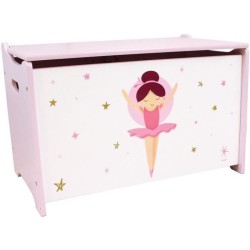Coffret a jouets en bois - Danseuse Ballerine - FUN HOUSE - H.40 x L.58 x P.3...