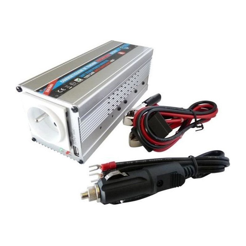 Convertisseur 12V / 24V automatique vers 220V- HTC TECHNIC-  350W avec prise ...