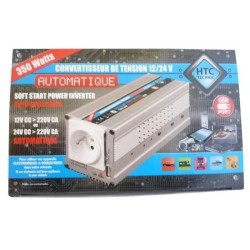 Convertisseur 12V / 24V automatique vers 220V- HTC TECHNIC-  350W avec prise ...