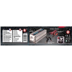 Convertisseur 12V / 24V automatique vers 220V- HTC TECHNIC-  350W avec prise ...