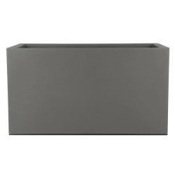 Bac a fleurs - RIVIERA - Granit - 80x40 cm - Gris