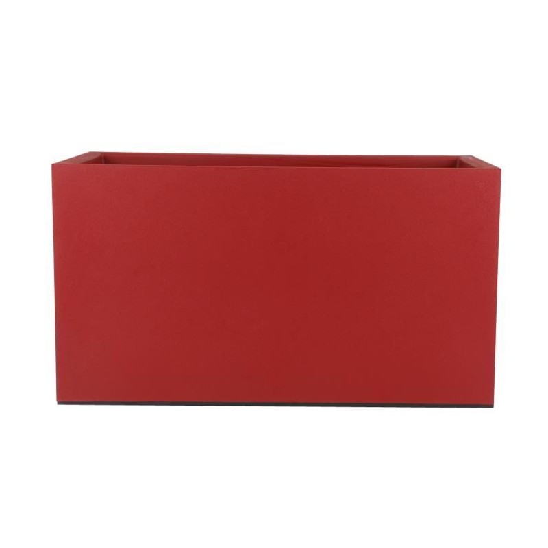Jardiniere - RIVIERA - Granit - 79x39,5x44,5 cm - Rouge