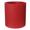 Pot de fleurs - RIVIERA - Granit rond - D49 x H53,5 cm - 57L - Rouge