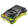 Chargeur ultra rapide lithium - RYOBI - RC18-150G - 18V - 5,0 A - Charge 1 ba...