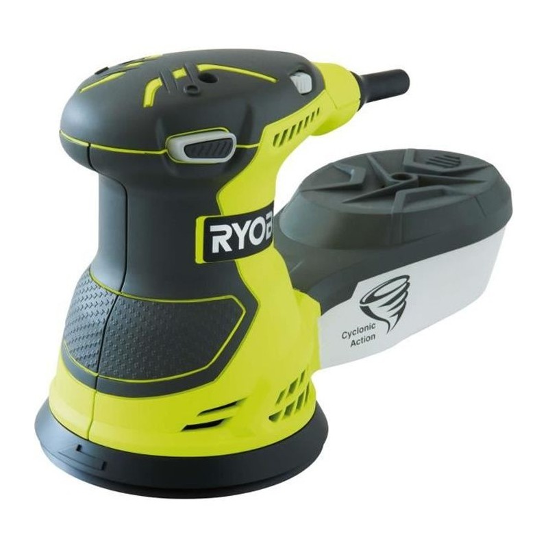 RYOBI - Ponceuse excentrique 300 W - 7 000-13 000 osc/min - diam. 125 mm - va...
