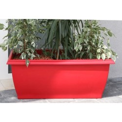 Jardiniere - RIVIERA -  Evolution - 80 x 40 x H 32 cm - 64 L - Rouge