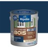 RIPOLIN Peinture pour bois intérieur et extérieur - Bleu marine Ral 5003 sati...