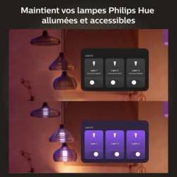 Module d'interrupteur mural - PHILIPS HUE - Pack de 2 - Blanc -