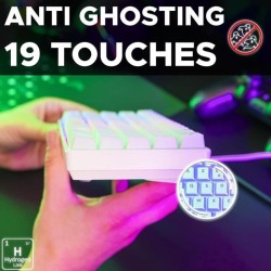 Clavier Gamer - The G-Lab - KEYZ HYDROGEN - 60% Format Compact - Rétroéclairé...