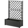 STEFANPLAST Bac a fleur/Jardiniere avec treillis - ITALIA FLOWER BOX - Finiti...
