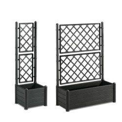 STEFANPLAST Bac a fleur/Jardiniere avec treillis - ITALIA FLOWER BOX - Finiti...