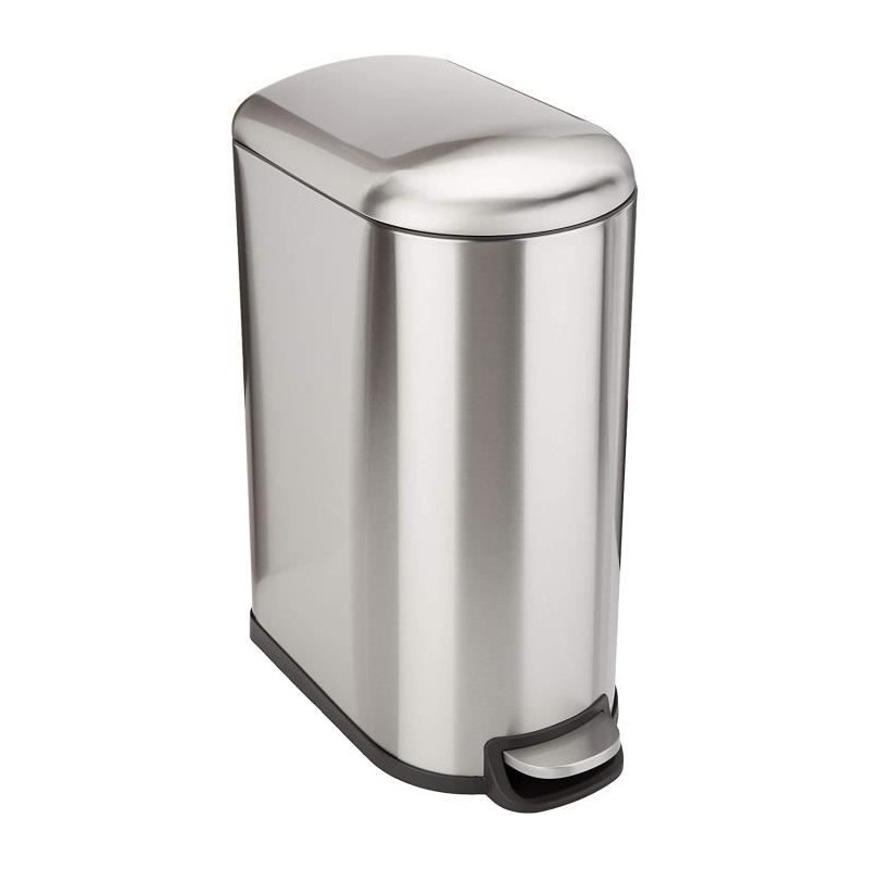 KITCHEN MOVE Fuller Poubelle de cuisine étroite a pédale - Acier - 40L