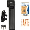 Antivol Vélo Pliable - MASTER LOCK - 8333EURDPRO - Acier Trempé, 3 Clés, Cert...