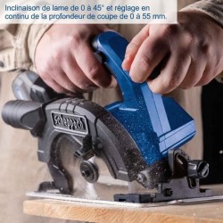 Scie circulaire sans fil BC-CS165-X - brushless lame 165mm coupe max 55mm a 9...